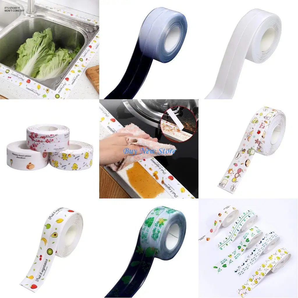 20CE شرائط عزل الشريط ذاتية اللصق شرائط السد مقاوم للماء شريط عزل شريط تسرب للمطبخ والحمام 3.2 متر × 3.8 سنتيمتر #1