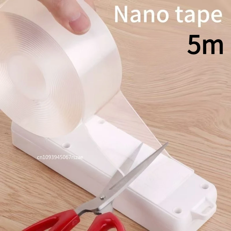 

Double-sided Adhesive Nano Tape Transparent Reusable Waterproof Extra Strong Sticky Strip Heavy-duty Two Side Tapes
