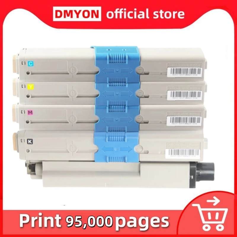 Compatible for OKI Color Toner Cartridge for Okidata C301 C321 C301n C321n C301DN C321DN MC332dn 44973533/4/5/6 Toner Kit