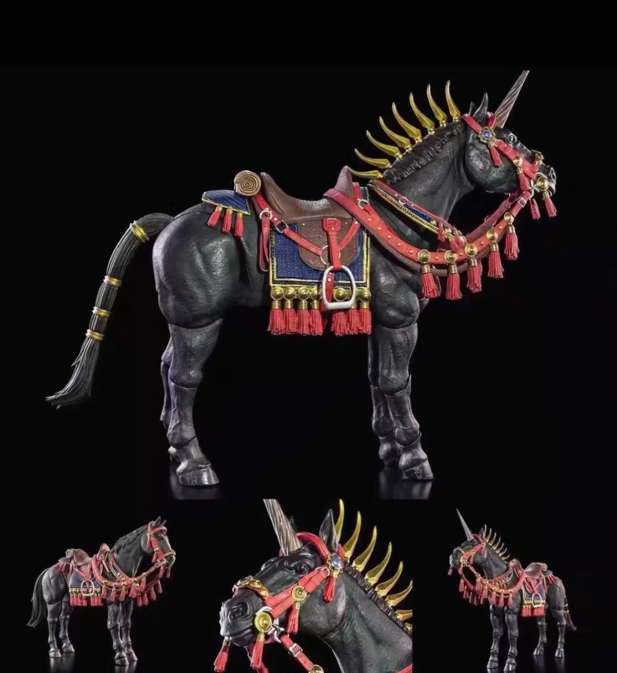 

In Stock Original Four Horsemen Mythic Legions Phlogeus Steed Poxxus Wave Illythia Alder Moose Mount Action Figure Model Toy