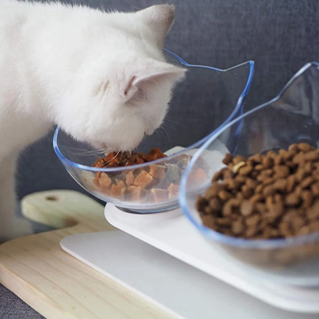 Non-Slip Double Cat Dog Bowl with Stand Pet Feeder Water Bowl for Cats Food Bowl for Dogs - Pet Feeding Supplies image 6