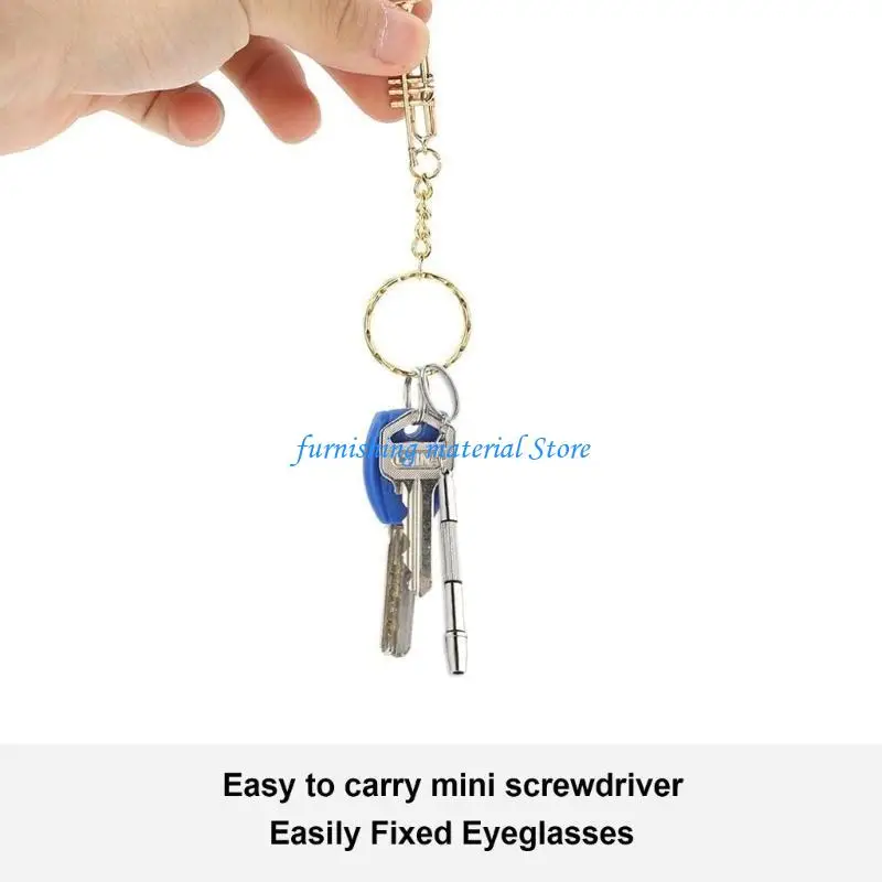 

Y5GD Glasses Screwdriver Set 4 in 1 Eyeglasses Repair Small Screwdriver Tool Set