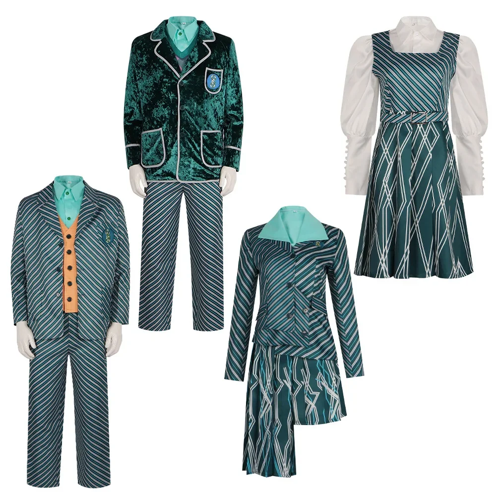 

2024, школьная форма Wicked Nessarose ShenShen из фильма були Pfannee, костюм для косплея, костюмы для вечеринки на Хэллоуин для мужчин и женщин, взрослых