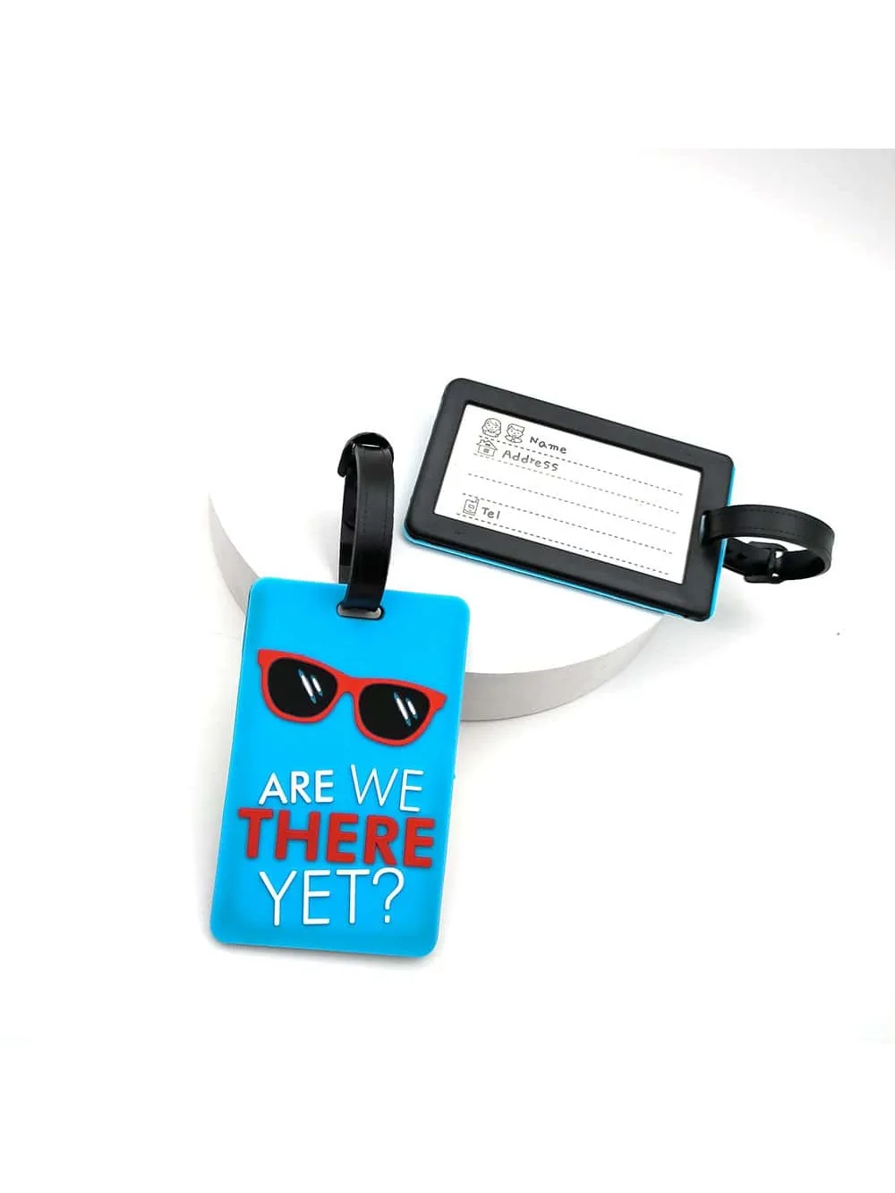 1PCS  Luggage Tags Travel Accessories Silicone Suitcase Tags Fashion Style Silicon Portable Travel Label ID Address Holder