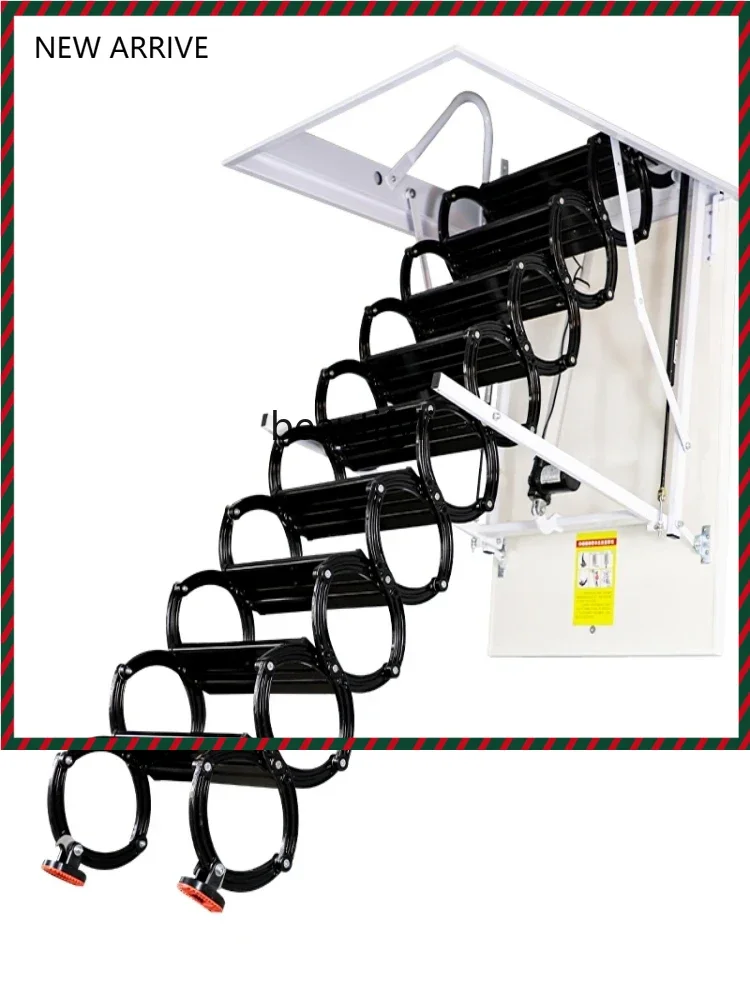 

ss новая автоматическая выдвижная лестница на чердаке, электрическая невидимая складная лестница, бытовая подъемная лестница