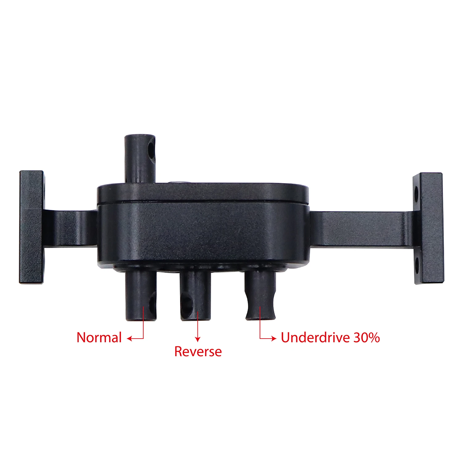 Underdrive 30% Aluminum Transfer Case 70mm Width With 5mm Shaft For 1/10 RC Crawler Cheater Rigs LCG Chassis Build Upgrade Parts