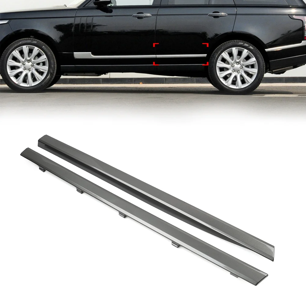 Car Rear Door Side Cladding Molding Strip Trim Grey LR038860 LR038859 For Land Rover Range Rover 2013-2022