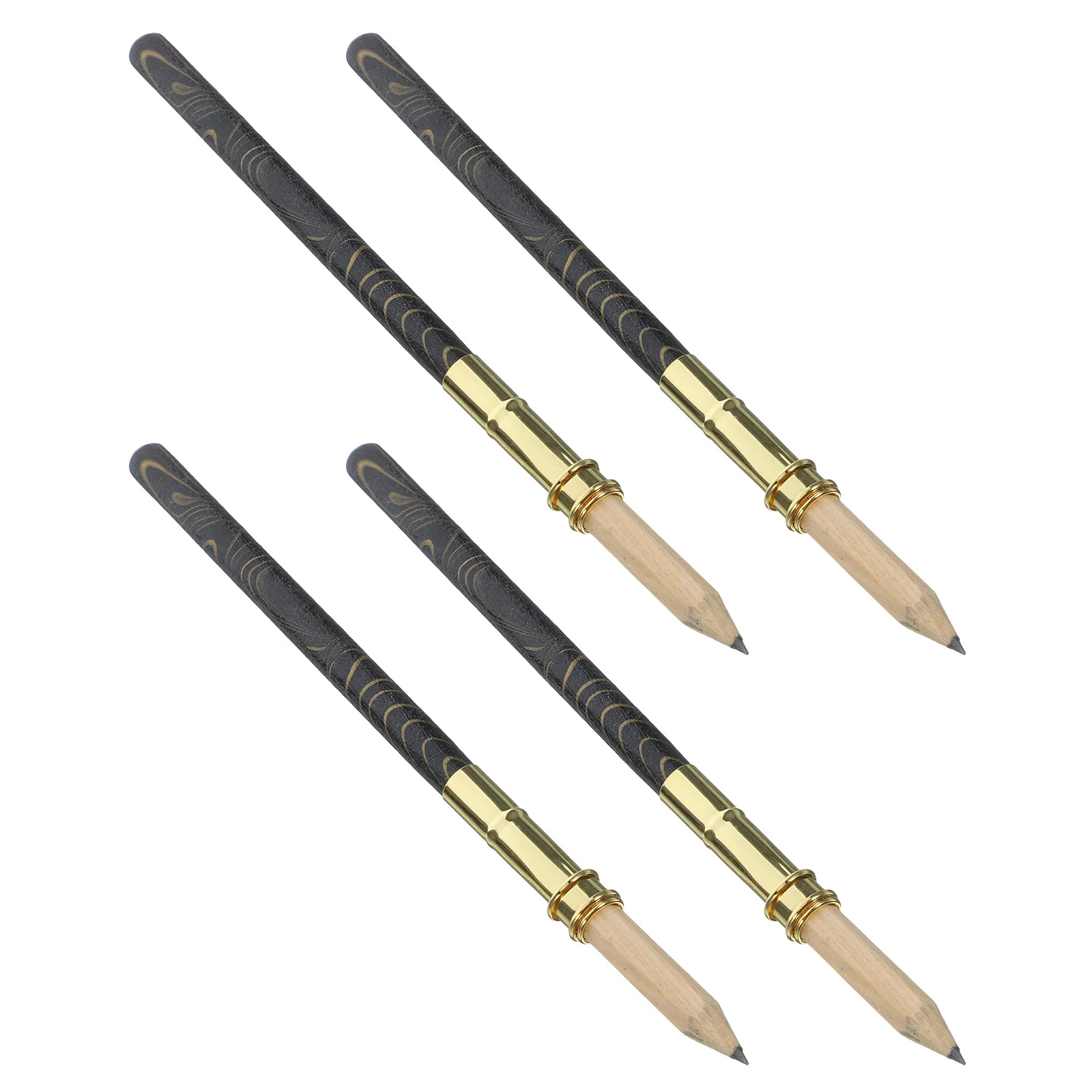 4 шт., удлинитель для карандашей, бамбуковый удлинитель