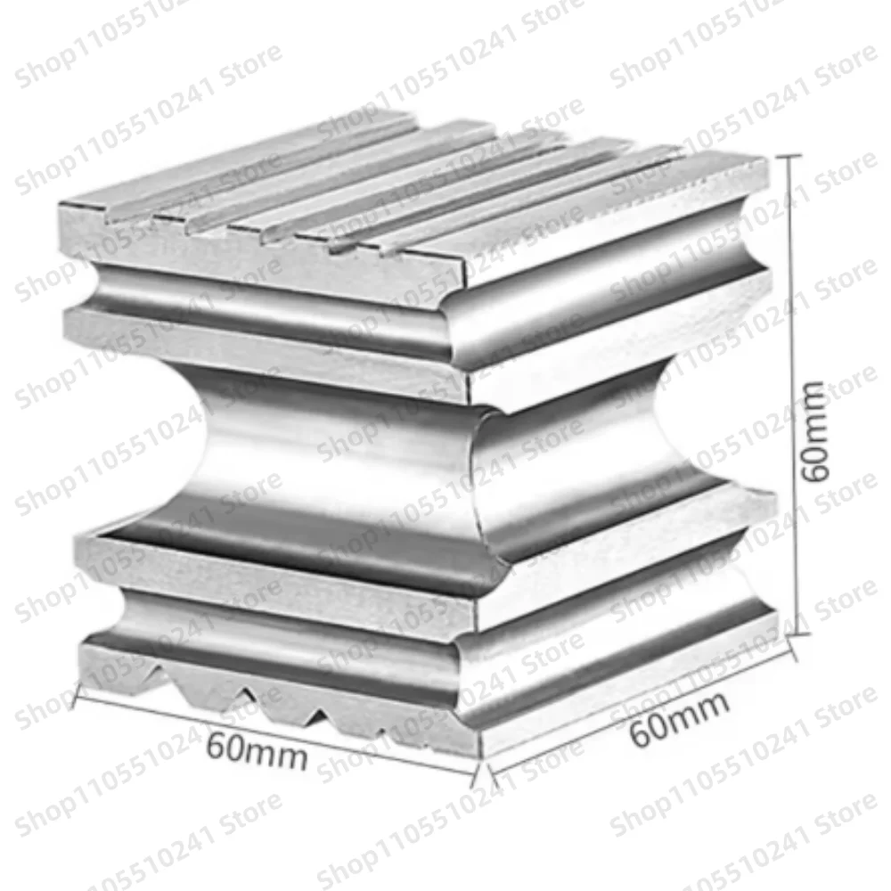 Manual Multi-Functional High Hardness Square Steel Dome Knocking Block Four-Sided Iron Channel Steel Punch Forming Tool Jewelry