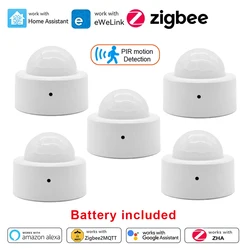 Zigbee PIR Human Motion Sensor Body Infrared Detector Home Security Alarm Works With Ewelink APP Home Assistant Zigbee2MQTT ZHA