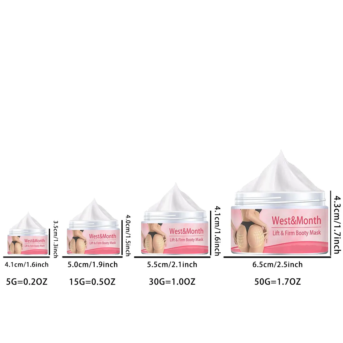 كريم تدليك لرفع الورك، يسمح لتجديد البشرة ومرونة كاملة، والأرداف الممتلئة #5