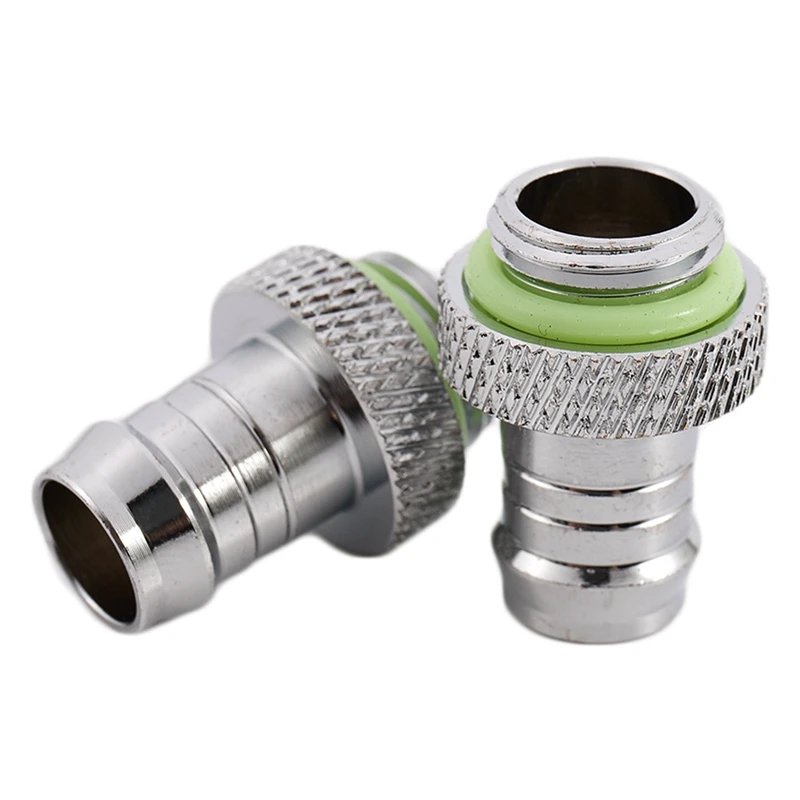 PC 컴퓨터용 수냉식 방열판, G1/4 크롬 구리 수냉식 라디에이터, 바브 피팅, 5 개