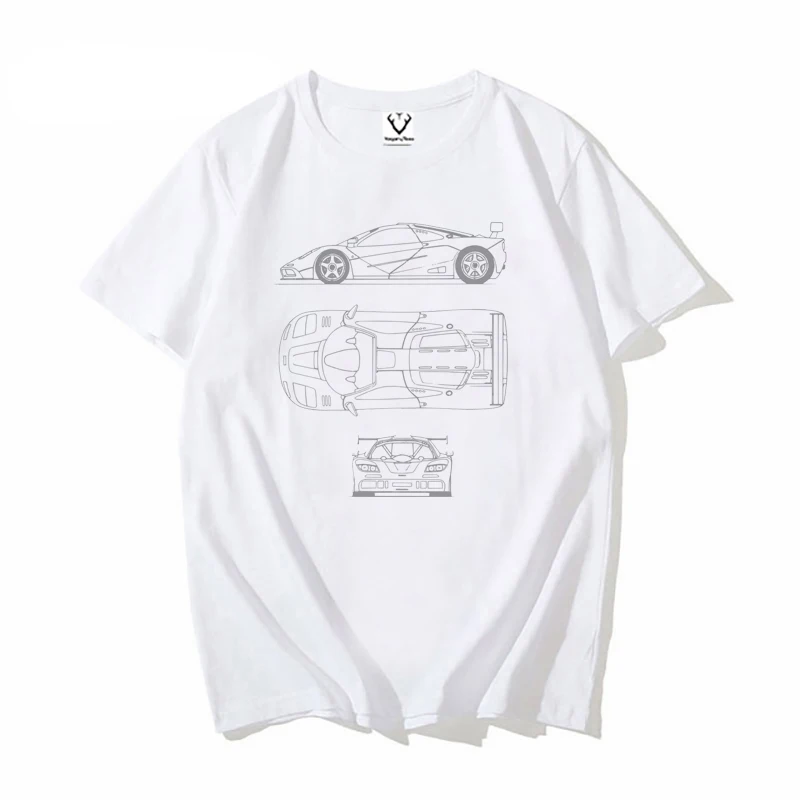 VagayTees New Arrivals 2021 Cool Men's Fashion  Design LUXURY CAR Print T-Shirt Short Sleeve O-neck Tops Hipster Tee