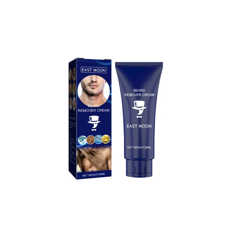 Creme de remoção permanente do cabelo facial masculino é suave e não estimula a segurança inofensivo corpo axila depilação indolor tslm1