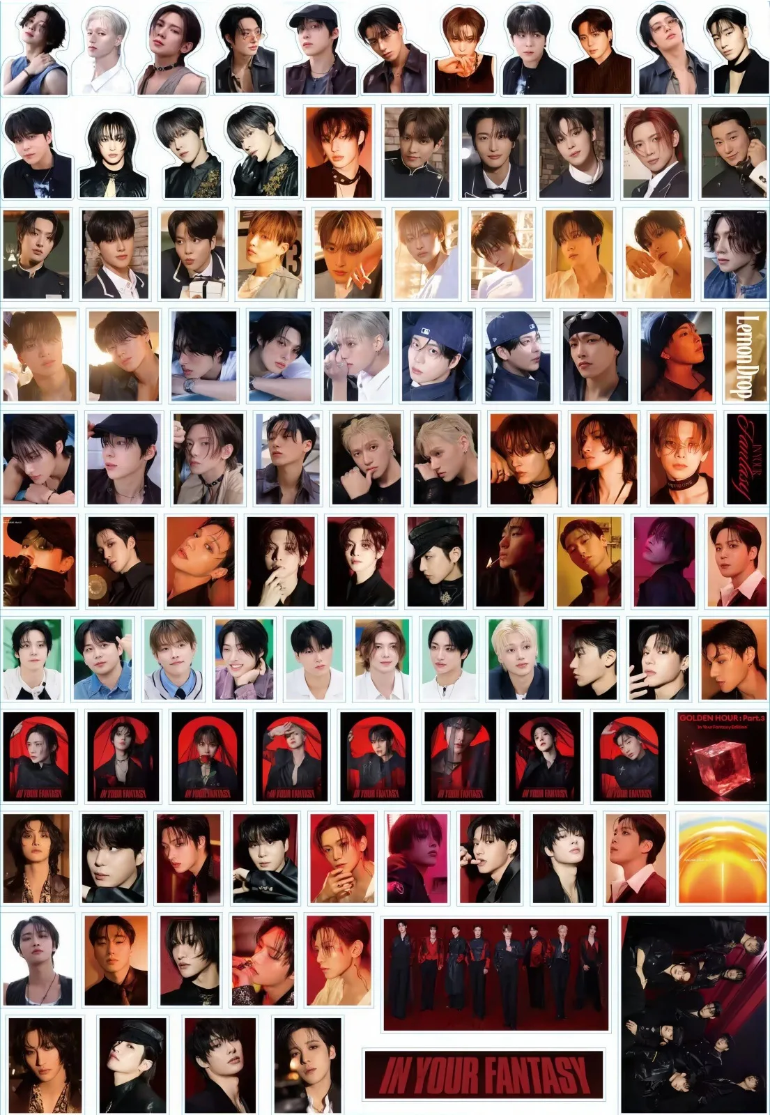 92pcs/set Kpop ATEEZ Character Stickers Waterproof High quality HD Photo for laptop Cup Notebook Stickers