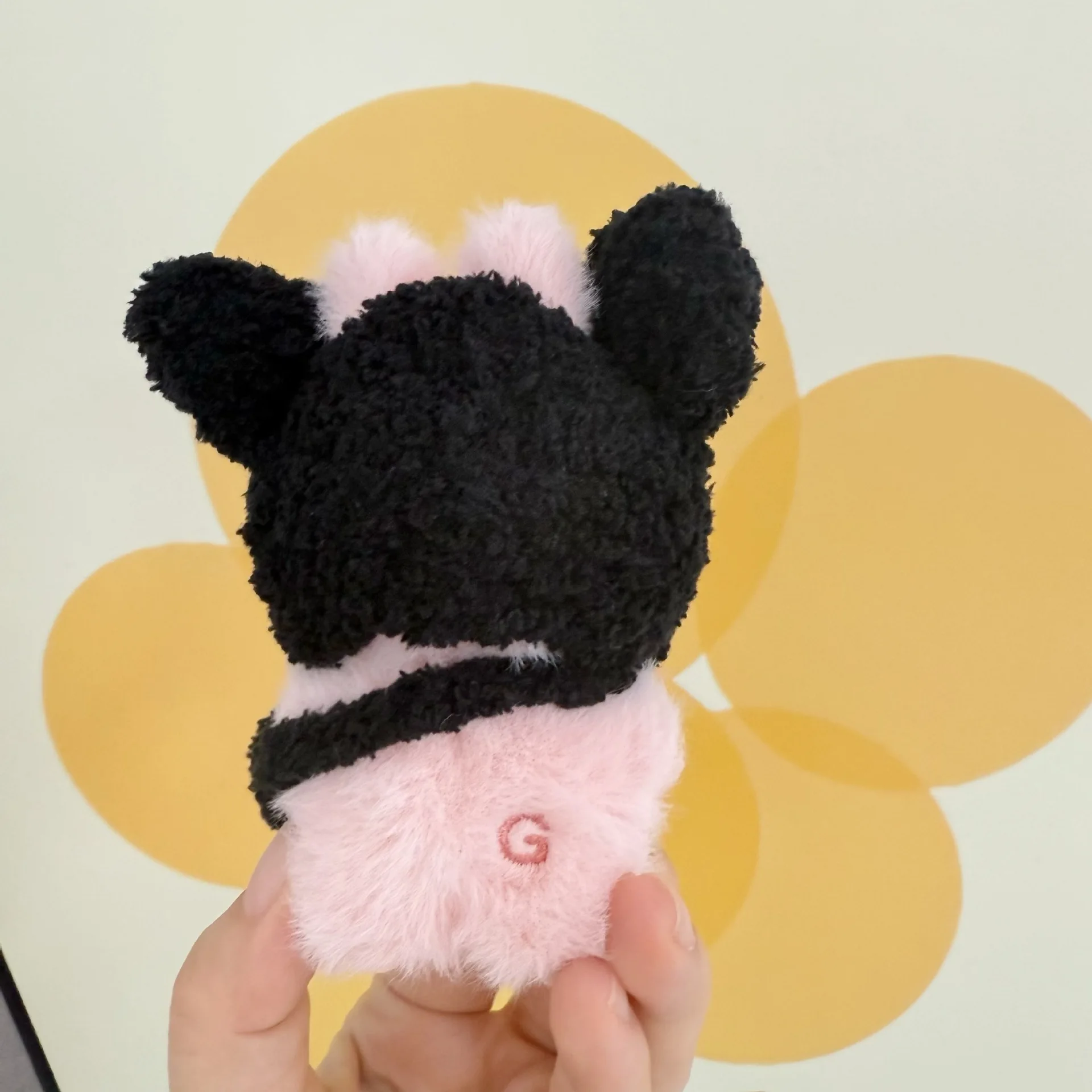 Pakaian Untuk Boneka Labubu 10cm Versi Mini 4.0: Set 2-Potong Buatan Tangan Topi Kucing Hitam Dan Tas