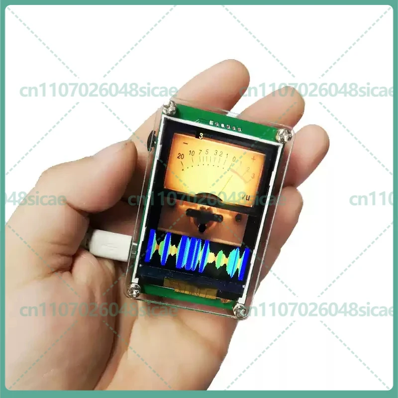 

Миниатюрный 2,4-дюймовый индикатор уровня музыки с голосовой активацией, спектральный анализатор, VU-метр, светящиеся часы, HD LCD, аналоговый, многорежимный, с поддержкой GPS