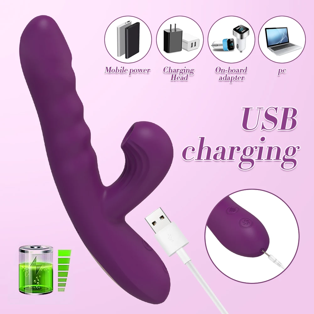 Powerful Rabbit Vibrator With Thrusting And Sucking Stimulation_voghion.com