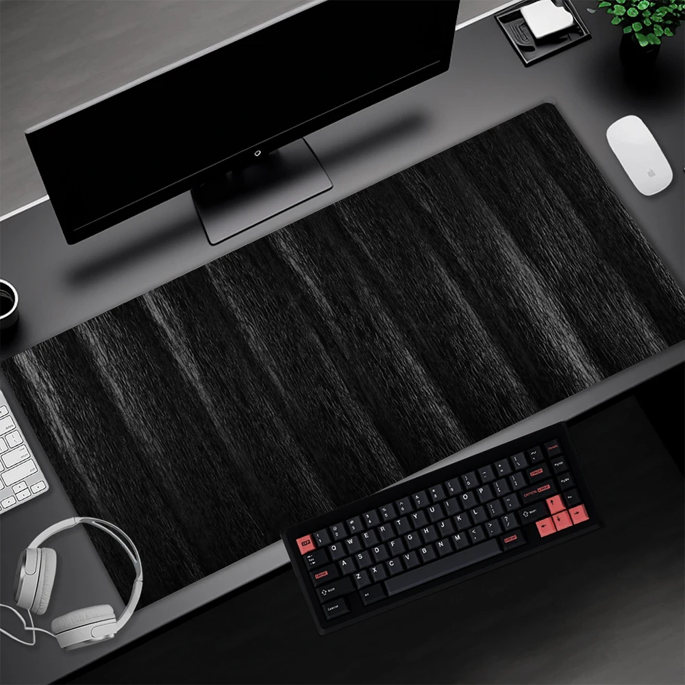 Imagem -04 - Mouse Pad Antiderrapante para Escritório e Área de Trabalho Tapete de Mesa Preto e Branco Playmat para Laptop Extra Grande mm Xxxxl 100 50 xs 120 60