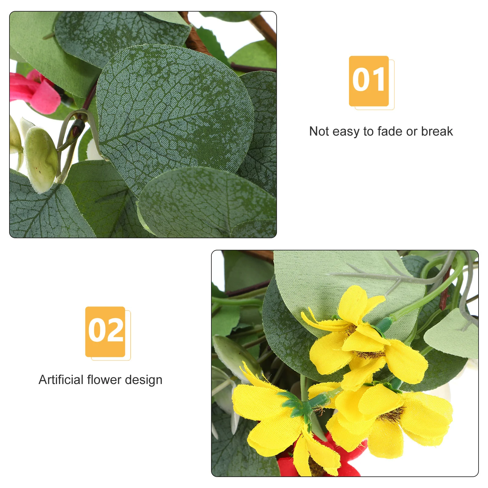 

2Pcs Small Rings Eucalyptus Leaf Decorative Wreaths Wedding Birthday Table Centerpiece Rings