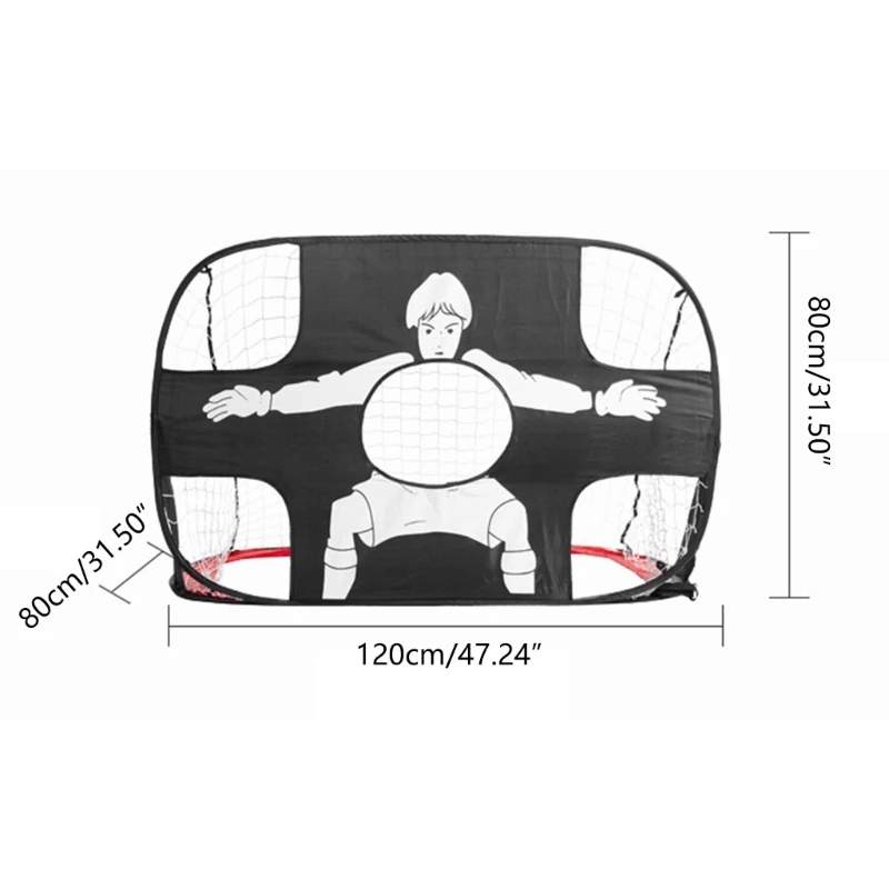 

Folding Popup Soccer Goal Set for Backyard Training Portable Football Goal Net for Children Mini Soccer Net for shooting