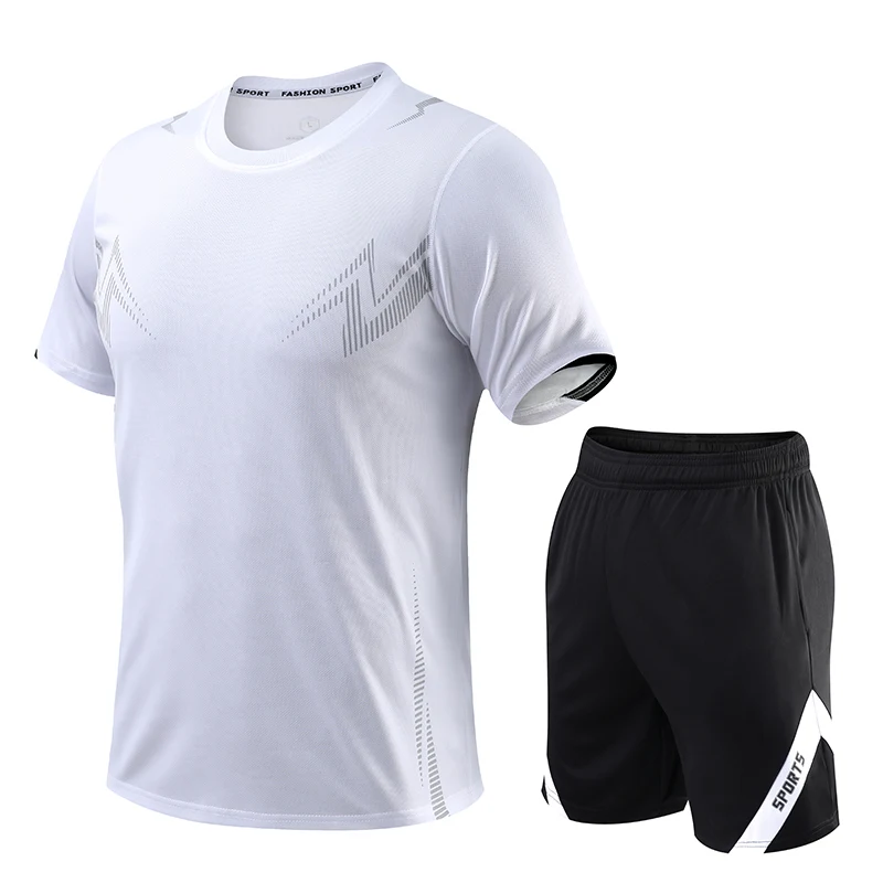 

New Arrived Assorted Summer Soccer Training Exercise Suit For Men New Design Quick-Drying Breathable Male SportShorts And Shirts