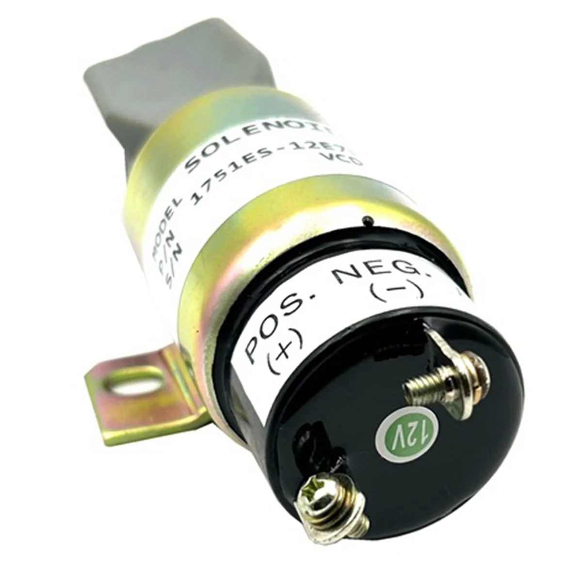 BAAQ Engine Flameout Solenoid 1751ES-12E7U1B1S1 Fuel Shut Off Solenoid for Woodward Engine 12V