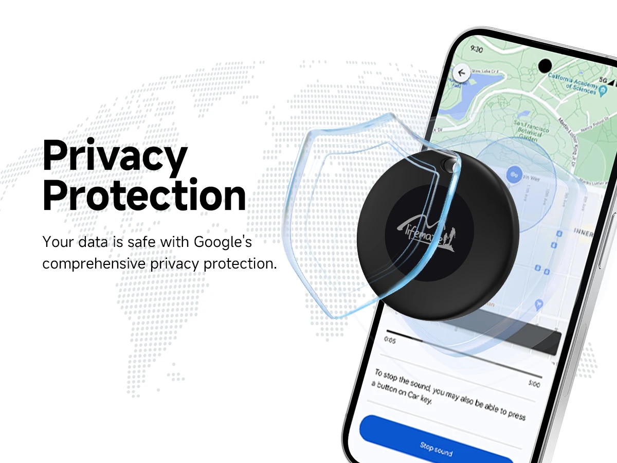 Пожизненная бирка Bluetooth для отслеживания Google Find My Device, GPS-трекер, локатор для ключей, трекер для багажа, поиск предметов