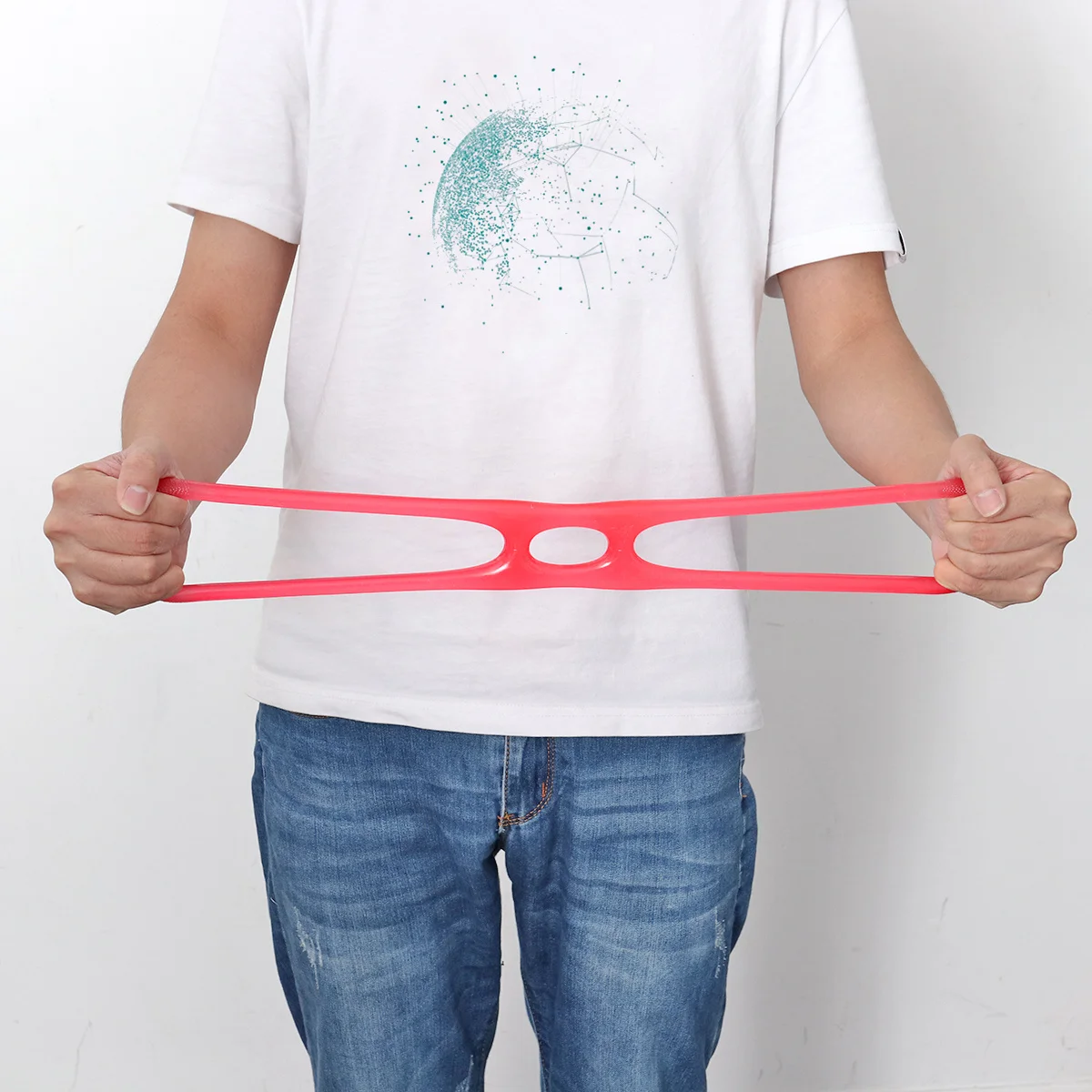 

Resistance Bands Silicone Yoga Pulling Exerciser Muscle Training Fitness Tool Home Gym Workout Body Building Red Durable