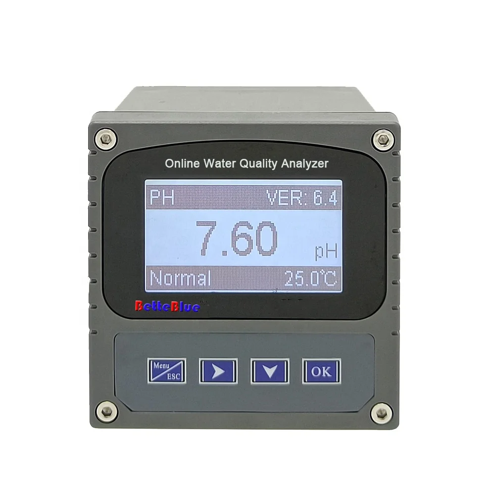 Industrial Water Quality Testing pH Controller Waste Water Treatment ORP pH Meter  With pH electrode