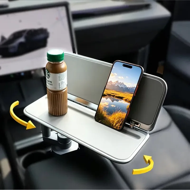 Hot Sale 2026 Foldable Floating Desk Tray for Model 3 Y X S Interior Accessories Driver Rotatable Table Board