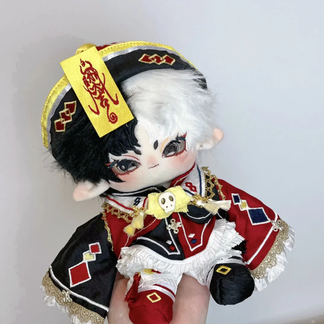 3 Color 20cm Cotton Doll Clothes Ancient Style Chinese Zombie Set No Attribute Doll Clothes Daily Replacement For Doll Clothes