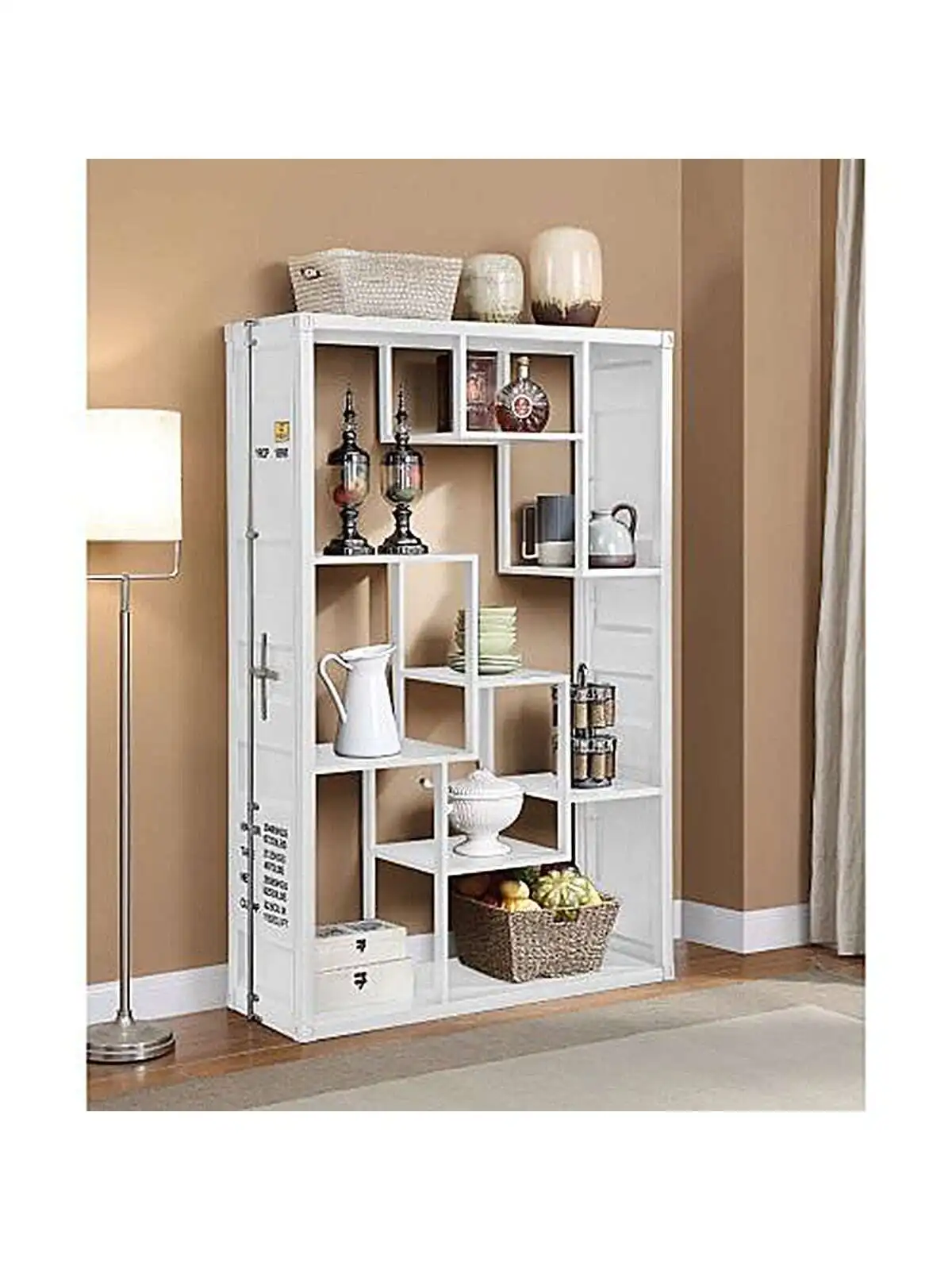 

Cargo Shelf Rack / Book Shelf, White home organization and storage