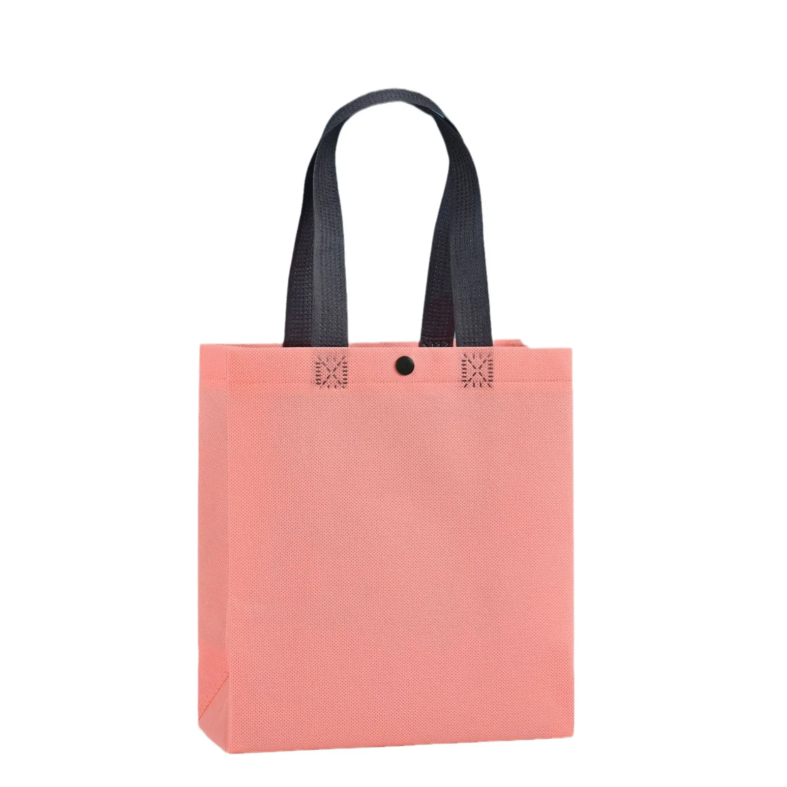 100pcs Custom Logo Color Shopping Bags gift non woven storage bag handle non-woven cloth bag for fashion shopping bag