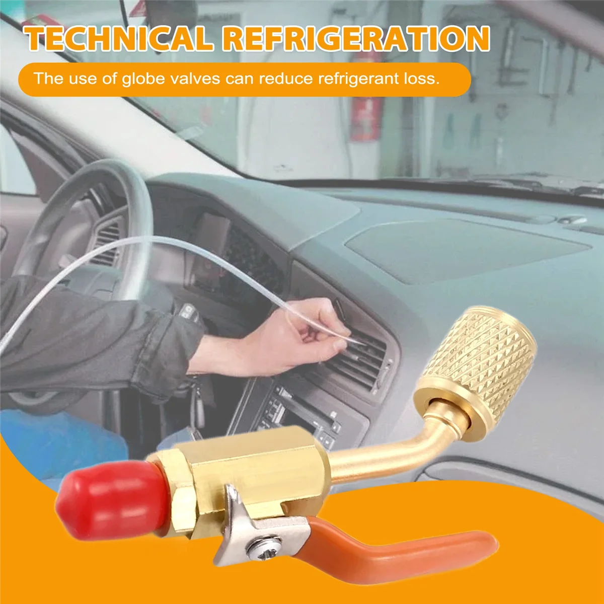 Neue Benutzer ~ R410a R134a Messing Absperrventil für A/C-Ladeschläuche HVAC 1/4 Zoll AC Kältemittel