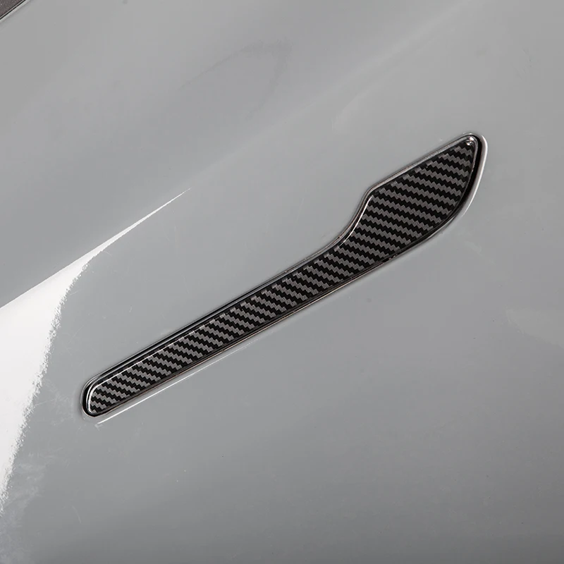 Car Door Handle Wrap Cover Decorative Stickers Anti-scratch For Tesla Model 3 Y ABS Protector Sticker Type Paint White - view 6