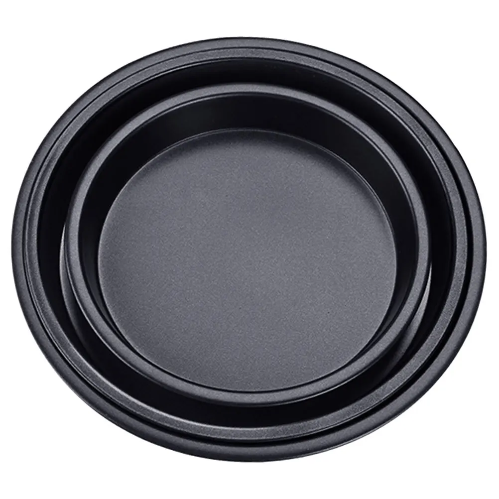 

3Pcs Non-Stick Pizza Baking Tray Carbon Steel Oven Pan Set Heat-Resistant Baking Tray for Kitchen Home Restaurant