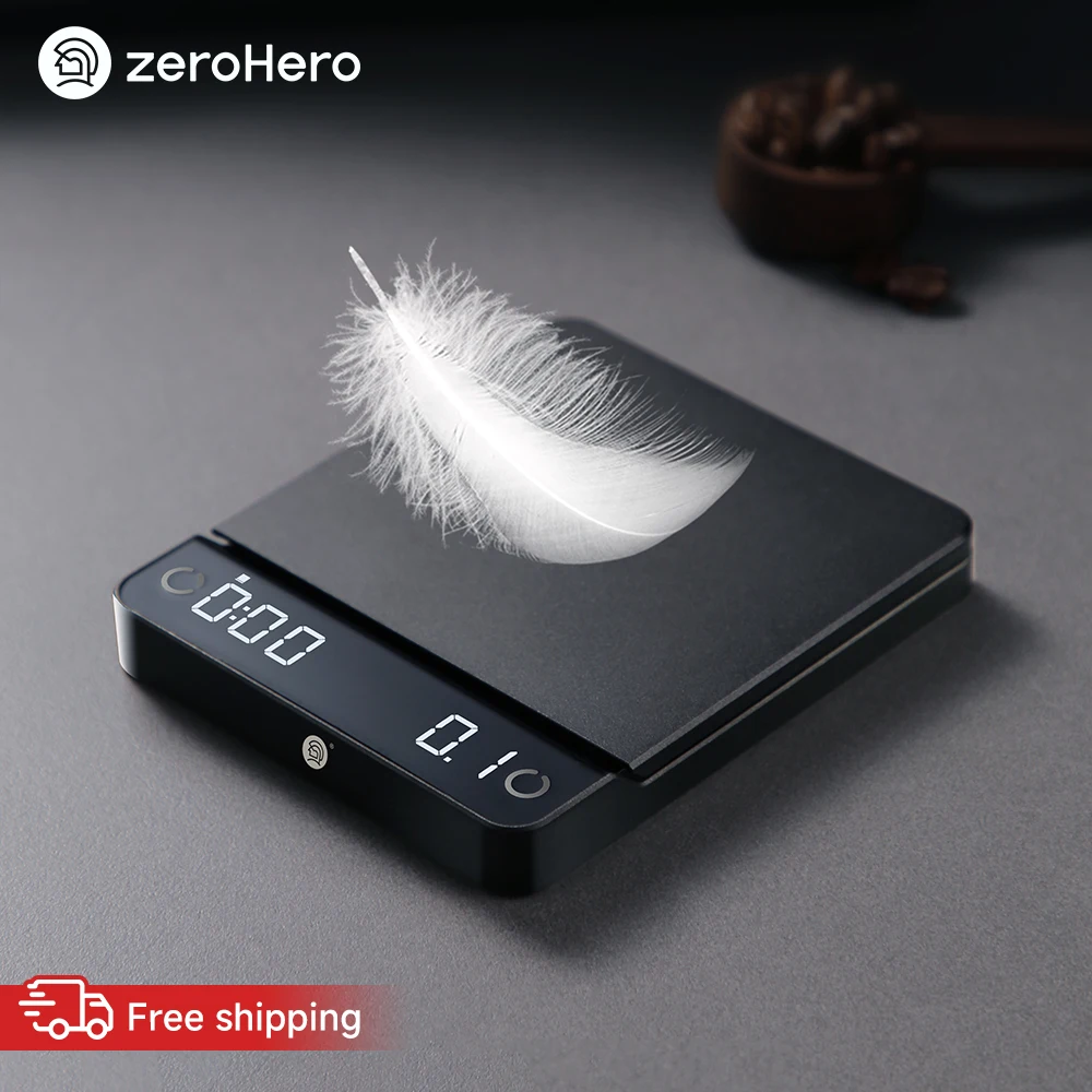 zeroHero E-smart Coffee Scale Digital Espresso Scale with Timer for Pour Over Espresso Precision Weighing Coffee & Kitchen Tools