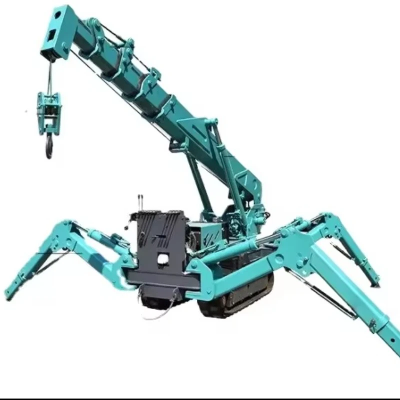 좁은 통로용 소형 크롤러 스파이더 리프트, 폭 0.8m, 높이 9.2m, 플랫폼 하중 200kg, U자형 구조, 스파이더 크레인