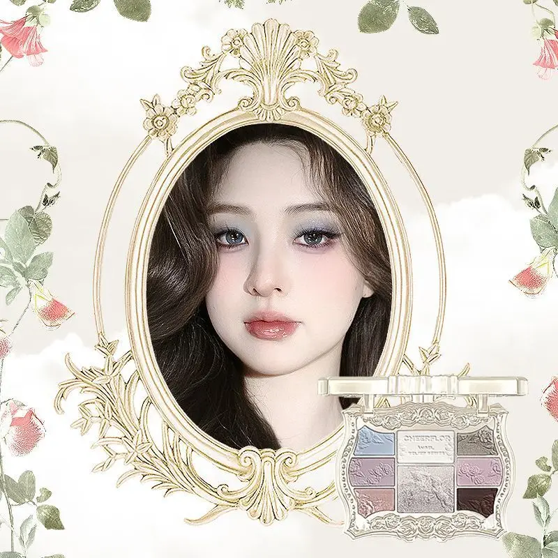 With Mirror Lip Gloss]Cheerflor Eyeshadow Comprehensive Palette For Beginners Highlight Contour