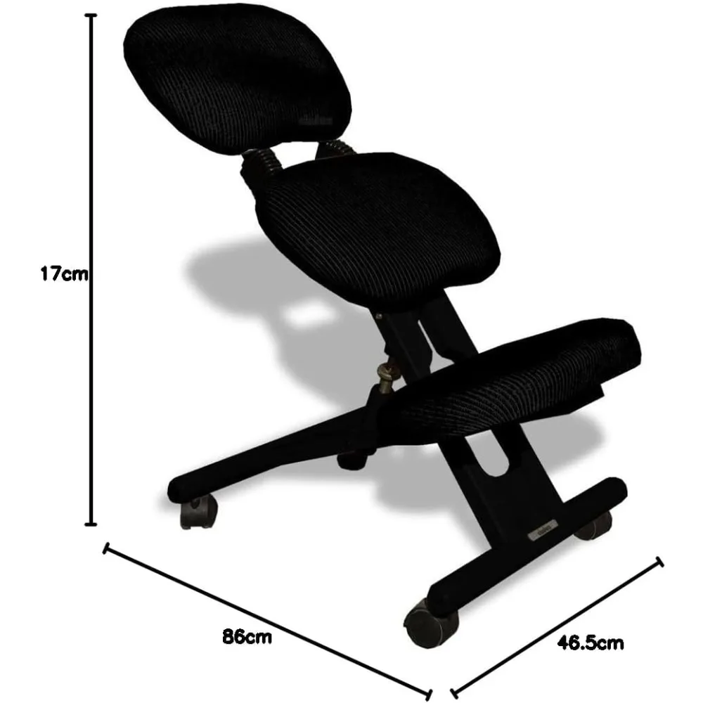 Cadeira ergonômica com encosto, cadeira preta