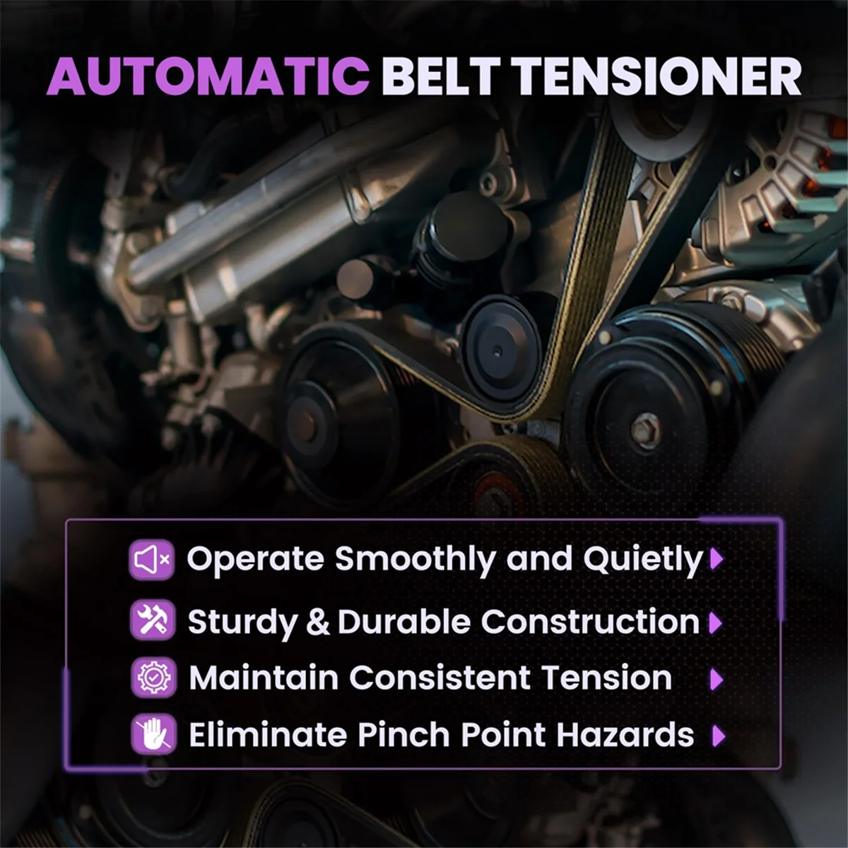 

38158 Automatic Belt Tensioner Assembly for - V8 4.8L, 5.3L, 6.0L, 6.2L