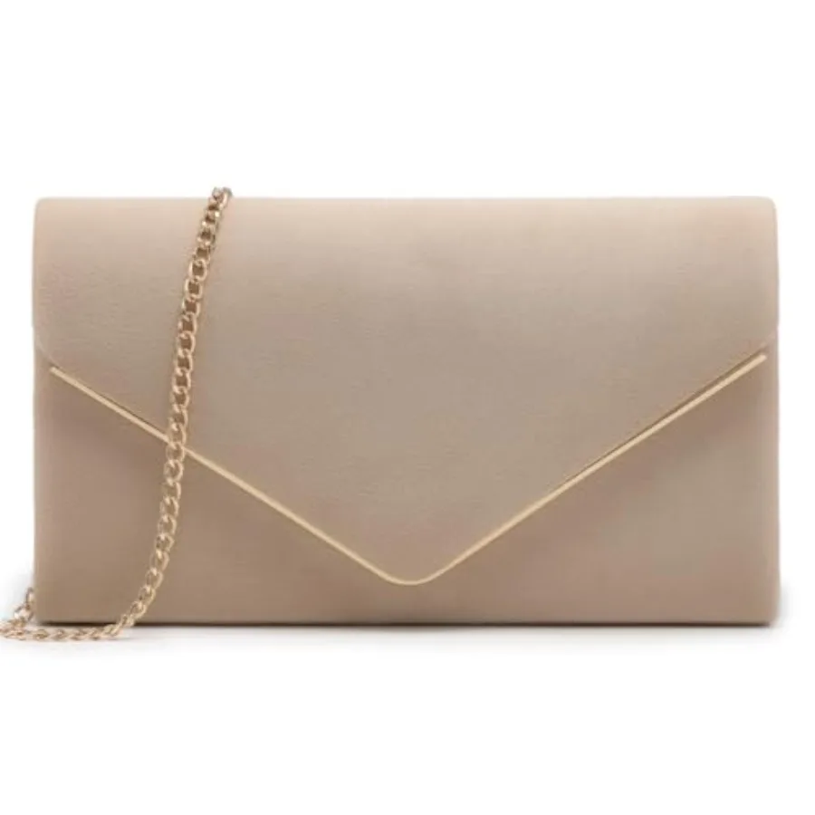 Women Faux Suede Evening Clutch Bags Formal Party Clutches Wedding Purses Cocktail Prom Clutches