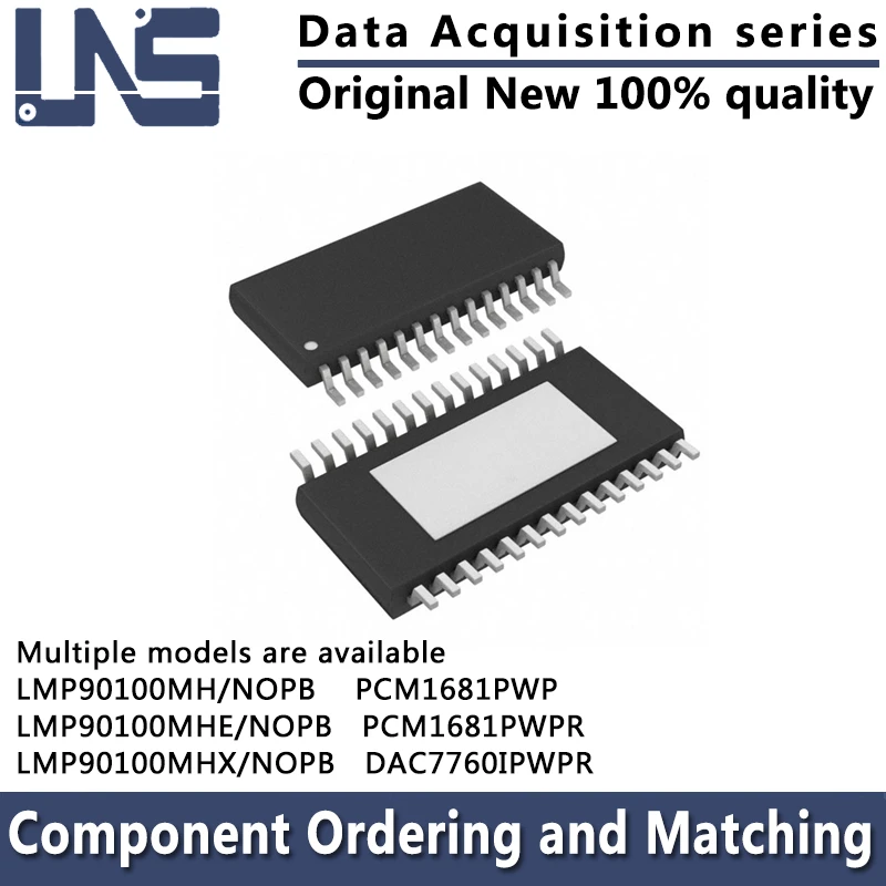 

1PCS PCM1681PWP PCM1681PWPR LMP90100MH/NOPB LMP90100MHE/NOPB LMP90100MHX/NOPB HTSSOP-28 Data Acquisition