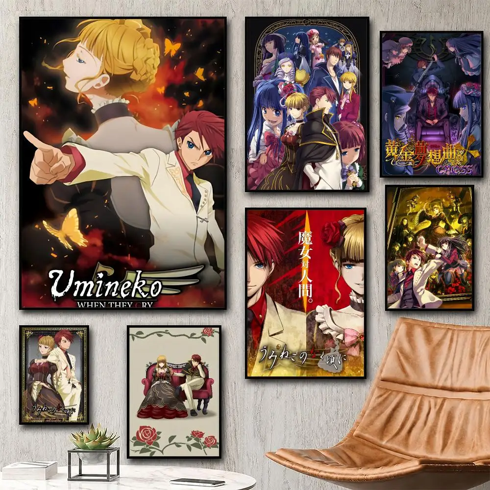 Aesthetic Wall Art Poster Trendy anime Umineko When They Cry Poster for Bedroom Dorm Room Home Decor Large Wall Picture Print