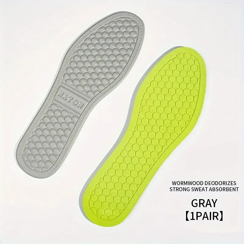 Summer Deodorant Sports Insoles for Shoes Sweat-absorbing Breathable Deodorant Anti-sweat Soft Shoe Pads Inserts for Man Women