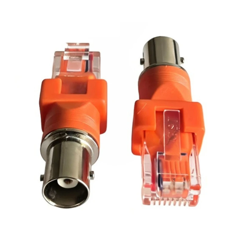 31BA Set of 2 BNC RJ45 Adapter Coaxial Cable Connector Wire Investigator Link