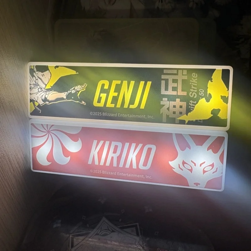 Authentic Kiriko D.Va Genji Magnetic Multi‑Function Night Light Tri‑Color LED Rechargeable Bedside Ornament Collectible Toy Gift view 2