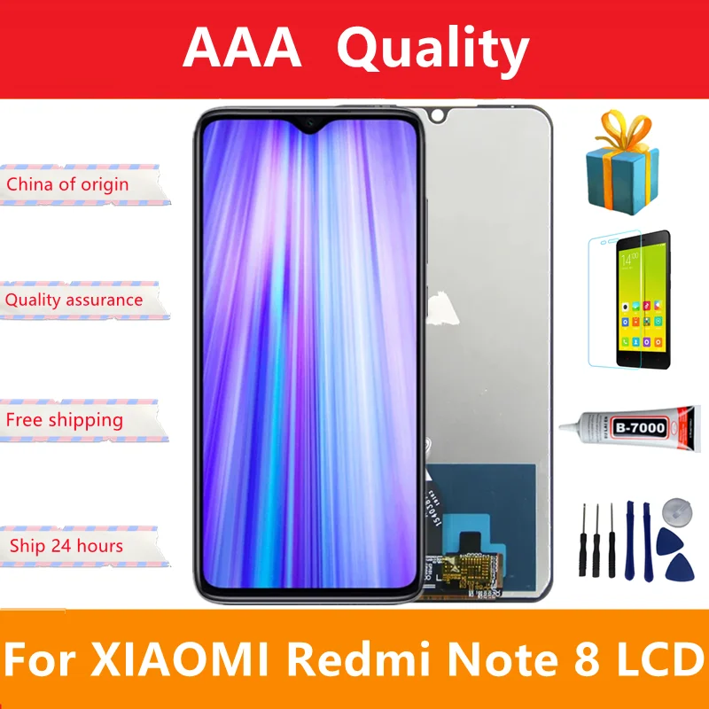 

6.3"; Original Lcd For Xiaomi Redmi Note 8 LCD Display Touch Screen Replacement, For Redmi Note8 Display M1908C3JH, M1908C3JG LC