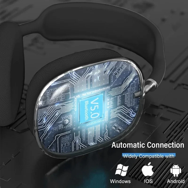 سماعات رأس لاسلكية P9 Pro Max مع ميكروفون وصوت ستيريو رياضية مقاومة للماء سماعات أذن تلسكوبية من النوع c فوق الأذن